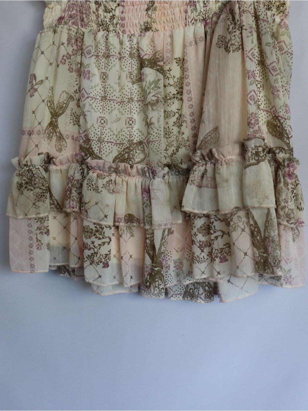 Ardene Floral Ruffle Mini Skirt Women’s Size Small Cottagecore The Boys - Picture 7 of 7